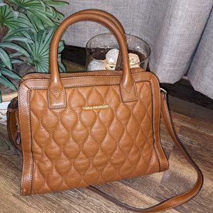 Vera Bradley Genuine Leather Quilted Natalie Handbag